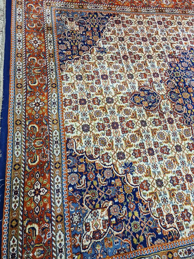 Perserteppich " MOUD " 360x242 cm - sehr hoher Flor - extra fein - 1A Zustand.