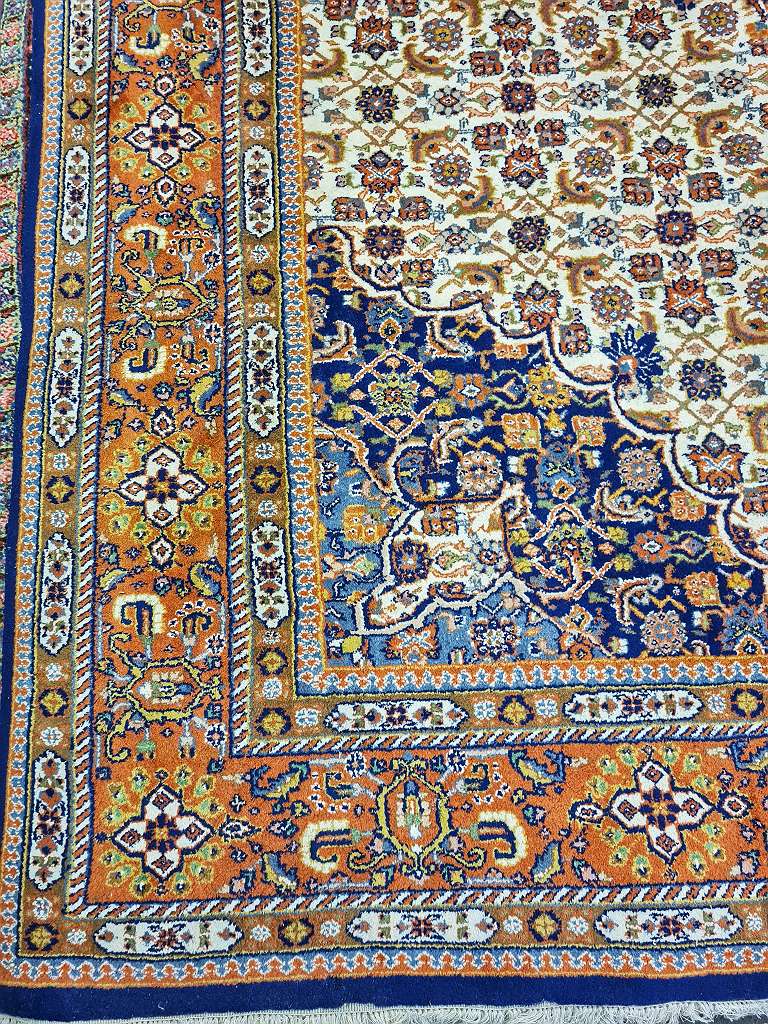 Perserteppich " MOUD " 360x242 cm - sehr hoher Flor - extra fein - 1A Zustand.