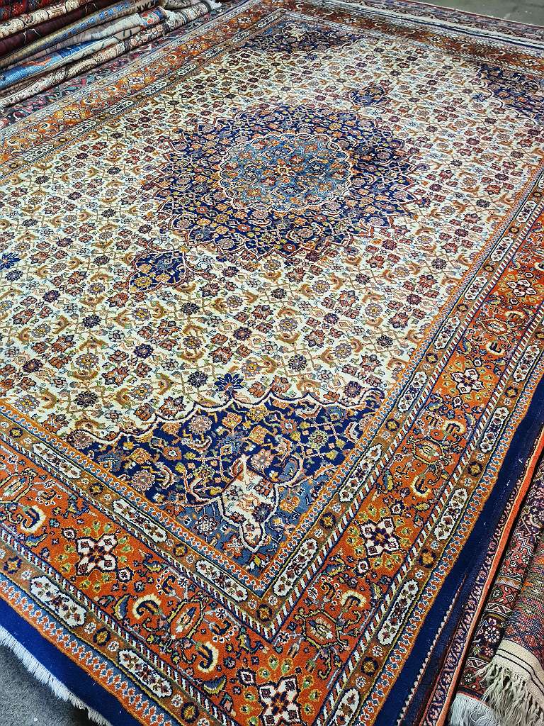 Perserteppich " MOUD " 360x242 cm - sehr hoher Flor - extra fein - 1A Zustand.