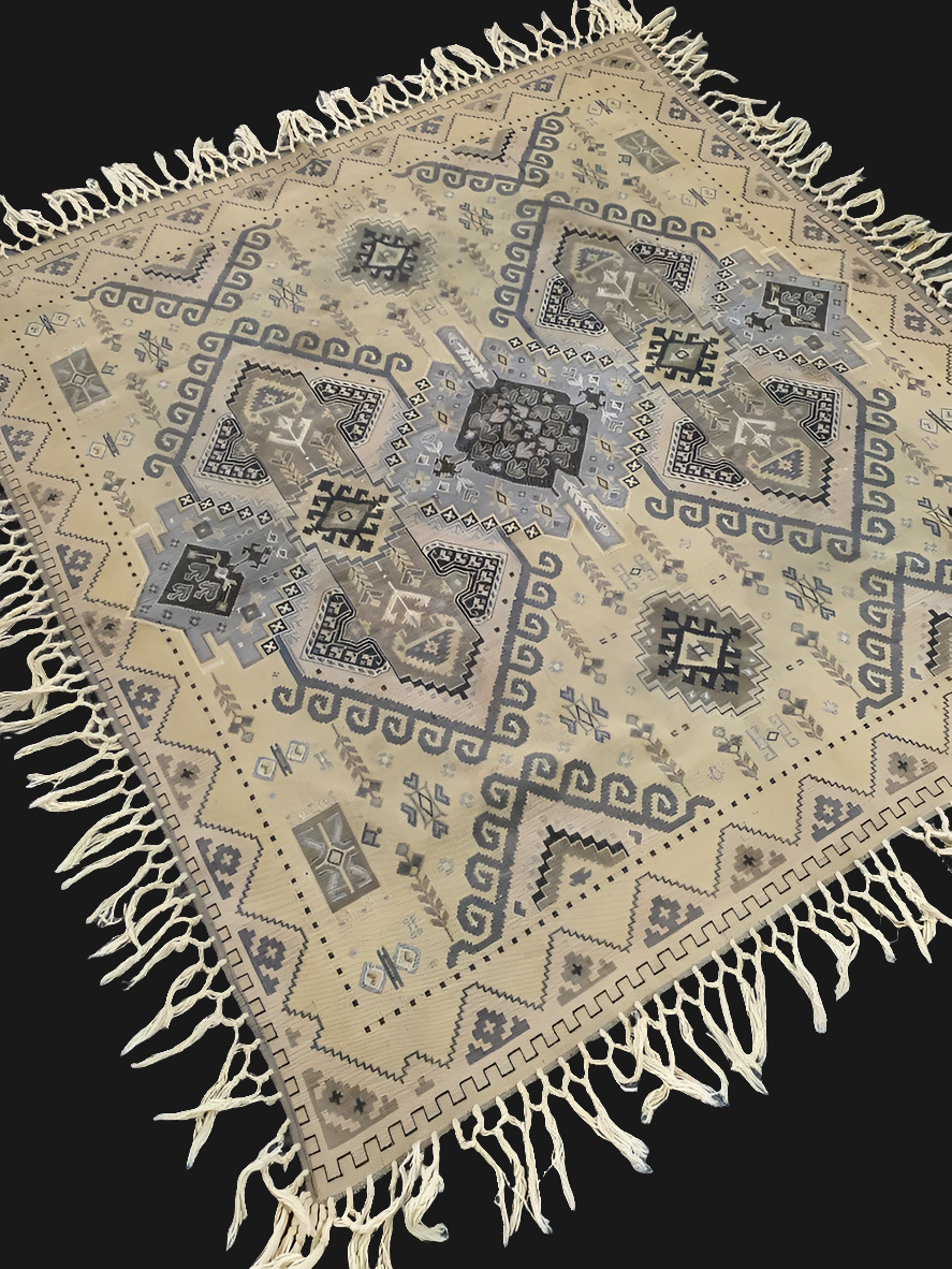 2 x rumänische " PIROTS " Art Plaids. - 170x170cm - ausgesprochen selten