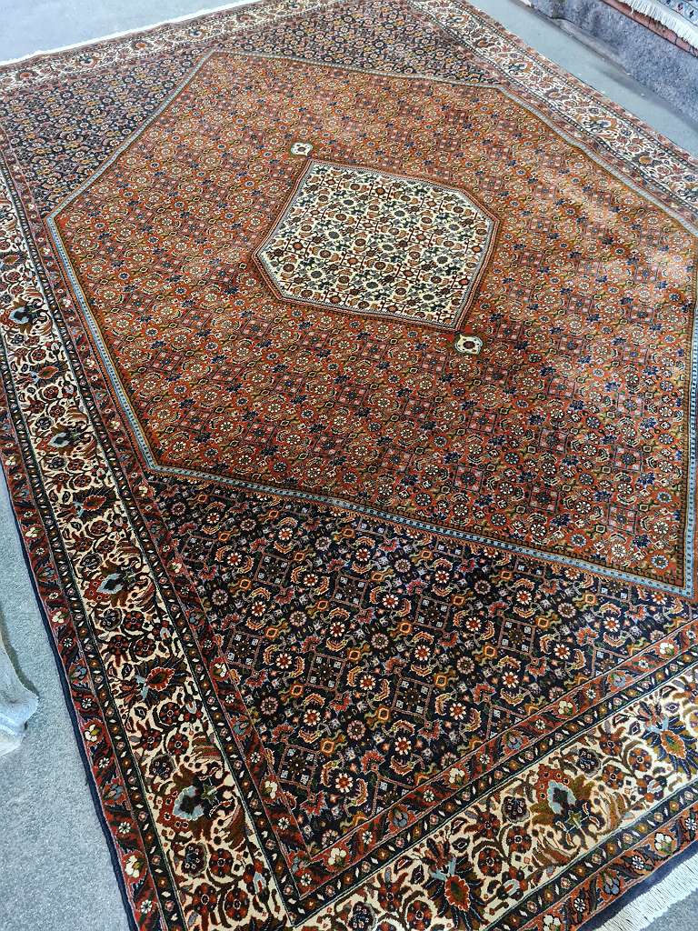 Perserteppich " BIDJAR TEKAB " 306x205 cm - Korkwolle - Pflanzenfarben Top Zustand.