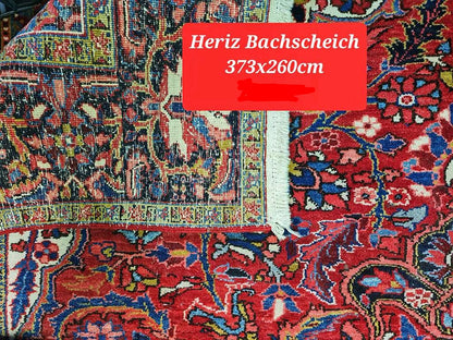 Perserteppich " HERIZ Bachscheich" 373x260cm - eine seltene Rarität - Top Zustand.