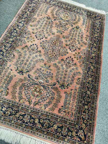 Perserteppich " SAROUGH FEIN " 210x125 cm - sehr hoher Flor - 1A Zustand.