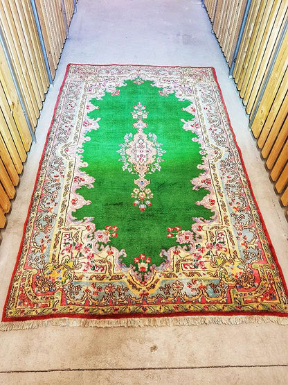 Perserteppich " KIRMAN " 208x123cm - sehr seltene Farbe - 1A Zustand.